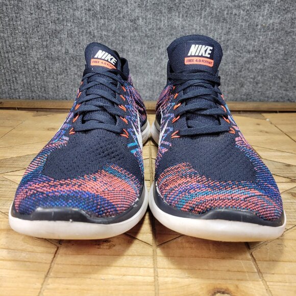 🔥 Nike Free 4.0 Flyknit Mens Dark Obsidian Low Top Running Shoes Mens Size 14 - Picture 4 of 12